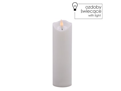 BIELA LED SVIEČKA 5 X 17,5 CM *9360