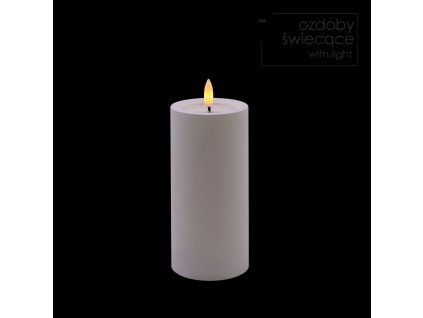 LED SVIEČKA BIELA 7 X 15 CM *9421