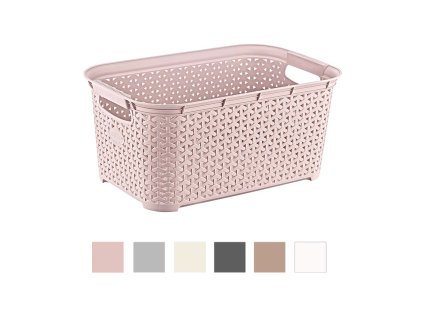 OBDĹŽNIKOVÝ KÔŠ NA PRÁDLO RATTAN 26L *9127