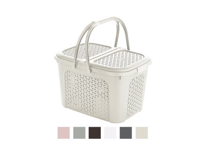 PRÚTENÝ PIKNIKOVÝ KOŠÍK 44x33x28CM *3124