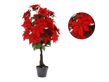 UMELÝ STROMČEK - BETLEHEMSKÁ HVIEZDA 1M ČERVENÝ *3865