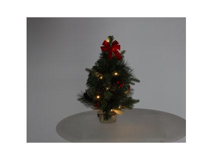 VIANOČNÝ STROMČEK 15 LED 50 CM ČERVENÝ *0264