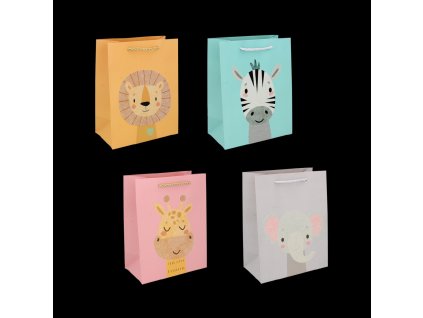 DARČEKOVÁ TAŠKA "ZVIERATÁ" 23 x 18 x 10 cm bal=48ks *5182