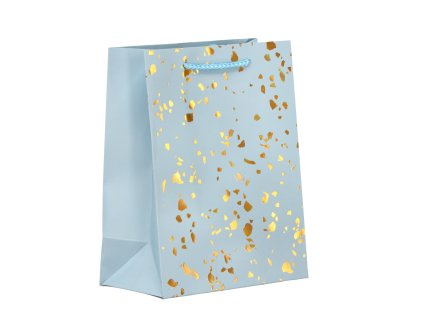 DARČEKOVÁ TAŠKA "ZLATÉ BODKY" 23 x 18 x 10 cm bal=48ks *5243