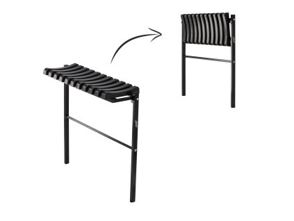 SKLADACIA LAVICA DĹ 68 CM ČIERNA *8275