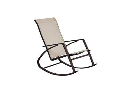 ZÁHRADNÁ HOJDACIA STOLIČKA - HNEDÁ - 60x104x95 CM *3859