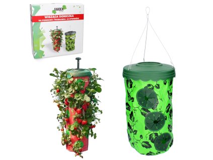 ZÁVESNÝ KVETINÁČ NA PARADAJKY/ JAHODY - 10 OTVOROV *1886