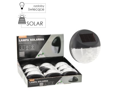 SOLÁRNA NÁSTENNÁ LAMPA 11,3 x 11,3 x 4,5 CM 1KS