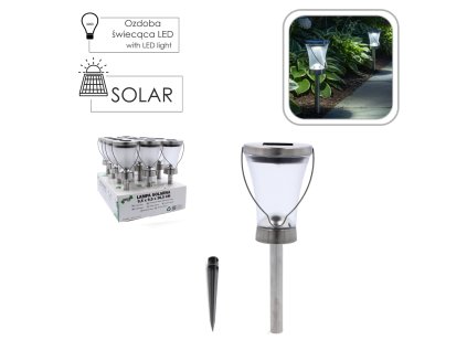 SOLÁRNA LAMPA LUCERNA 9,5 x 9,5 x 38,5 CM, disp.12ks*9888