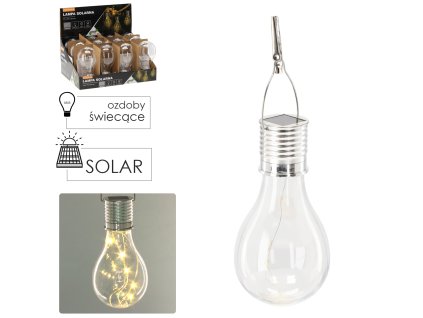 SOLÁRNA LAMPA ŽIAROVKA 7,5 x 7,5 x 22 CM 1KS