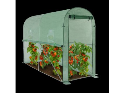 ZÁHRADNÍK NA PARADAJKY 3 x 1 x 2 M ZELENÝ S MOŽNOSŤOU DODATOČNEJ VENTILÁCIE *3965