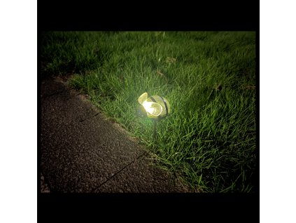 SOLÁRNA LAMPA VESELÁ VČELA 7,5 x 6 x 14 CM TEPLO BIELA 1KS