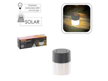 SADA 4 PRENOSNÝCH SOLÁRNYCH LÁMP 4,6 x 4,6 x 6 CM LED TEPLÁ BIELA *5677