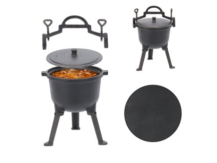 LIATINOVÝ POĽOVNÍCKY KOTLÍK 5L 24,5 X 16 CM *3703