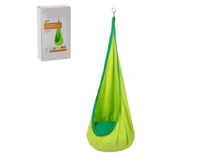 VISIACE KRESLO - KUKLA PRE DETI 70 x 150 CM ZELENÁ *5271