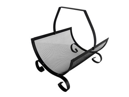 KOVOVÝ STOJAN NA DREVO S DRŽADLOM 38X33X38CM *5813