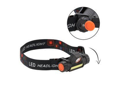 Nabíjacia LED čelovka hliníková CH-CAM7688