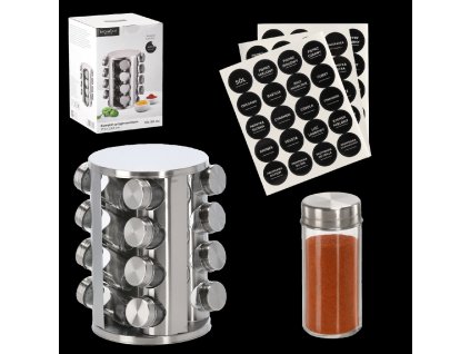 OKRÚHLY KORENINOVÝ STOJAN 17,3 x 25,8 CM 16 POHÁRIKOV STRIEBORNÝ *9141