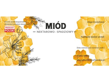 SÚPR. 100 ETIKIET MED NEKTÁROVO-MEDZI 116 x 50 MM *8290