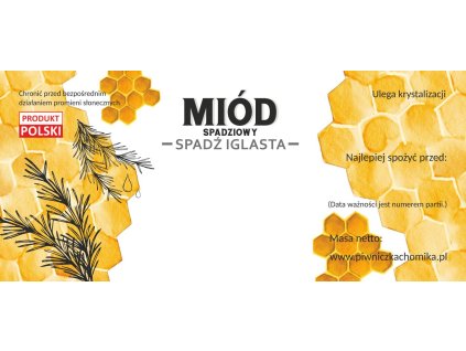 SADA 100 ETIKIET MEDOVICA - IHLIČNATÁ MEDOVICA 116 x 50 MM *8306