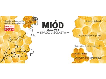 SADA 100 ETIKIET MEDOVÝ ROS - LISTOVÁ ROSA 116 x 50 MM *8313