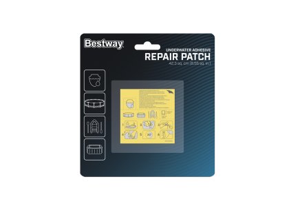 VODOTESNÁ ZÁPLATA SÚPR. 10 KS 6,5cm x 6,5cm *6934 *7564