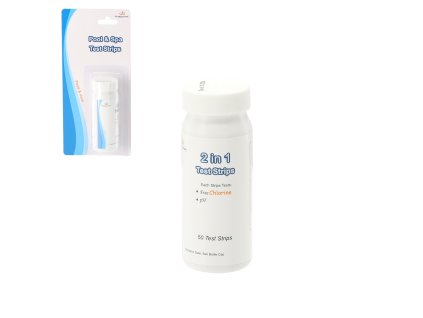 TESTER DO BAZÉNA V PÁSOCH 2V1: PH, ZÁSADITOSTI (50 PÁSOV) *2771