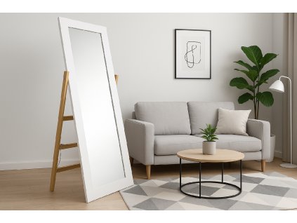 STOJACIE ZRKADLO DREVENÉ NOHY REBRÍK 54 x 41 x 157 CM *9757