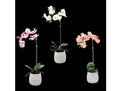 UMELÝ KVET - ORCHIDEA MIX 3 FARBY 45 CM 1ks