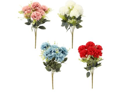 UMELÁ VETVIČKA - KYTICA 7 KVETOV 42 CM MIX FARIEB *4106