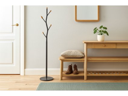 STOJAN NA OBLEČENIE BUNGUND 170 CM ČIERNY *5387