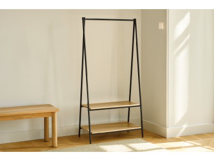 STOJACI VEŠIAK S 2 POLICAMI 80 x 40 x 160 CM *1166