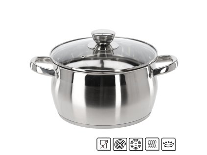 NEREZOVÝ HRNIEC S POKRIEVKOU 4 L 22 CM BELLY *3370
