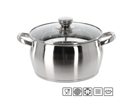 NEREZOVÝ HRNIEC S POKRIEVKOU 5 L 24 CM BELLY *3394