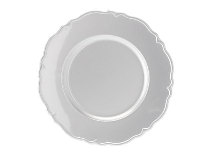 GUĽATÁ PODTANIERKA 33 x 33 x 2 CM SO VZOROM STRIEBORNÁ bal=6 ks *8588