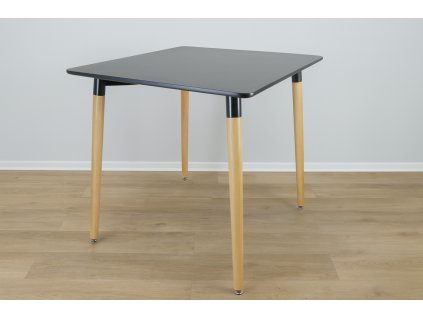 ŠTVORCOVÝ STÔL 80 x 80 x 74 cm - ČIERNY *1163