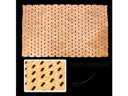 BAMBUSOVÁ KÚPEĽŇOVÁ PODLOŽKA "GRENADA" 50 x 70 CM *3418