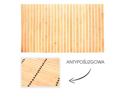 BAMBUSOVÁ KÚPEĽŇOVÁ PODLOŽKA "HAITI" 50 x 80 CM *3425