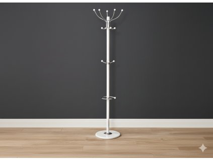 STOJAN NA OBLEČENIE KAZER 178 CM BIELY *5349