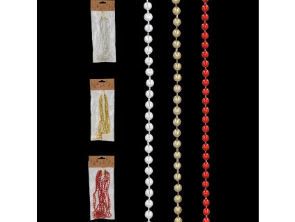 GIRLANDA 2,7 M KORÁLIKY 6 MM MIX 1ks