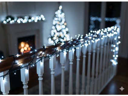 LED SVETLÁ 500L STUDENÁ BIELA, DĹ. 3 + 25 M VNÚT/EXTERIÉR *9577