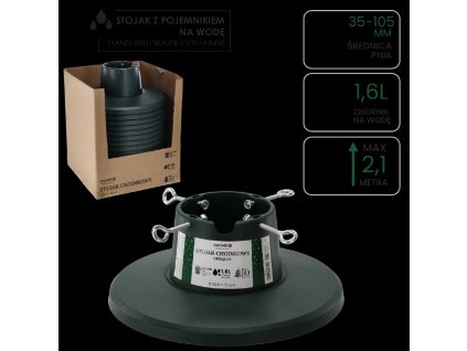 KRUHOVÝ STOJAN NA VIANOČNÝ STROM 3,5-10,5 CM *7519