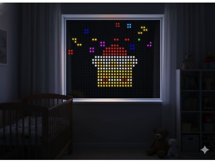 SMART LED ZÁCLONA 400L MULTIFAREBNÁ, 2 X 2 M, S DIAĽKOVÝM OVLÁDAČOM VNÚTRI/VONKU *8240