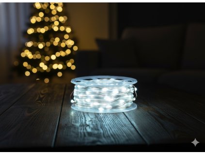 LED SVETLÁ MICRO NA CIEVKE 1000L STUDENÁ BIELA, DL. 3 + 100 M *8561