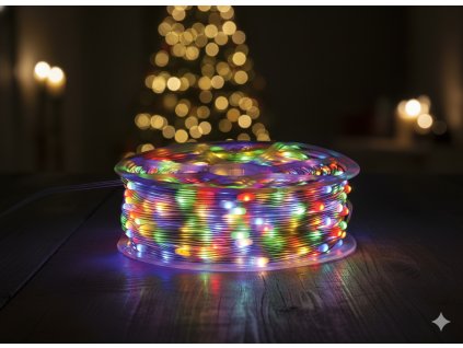 LED MIKRO SVETLÁ NA CIEVKE 1000L MULTIKOLOR, DL. 3 + 100 M *8578