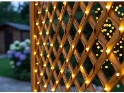 LED SVETELNÁ SIEŤOVÁ OPONA 256L TEPLÁ BIELA 2 x 2 M VNÚTRI/VONKU *1681