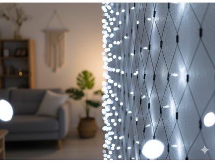 LED SVIETIACA SIEŤ 320L STUDENÁ BIELA 3 x 2 M VNÚTRI/VONKU *1711