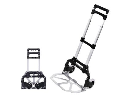 SKLADACÍ PREPRAVNÝ VOZÍK HLINÍKOVÝ 39,5 x 42 x 100 CM NOSNOSŤ: 70 KG *5102