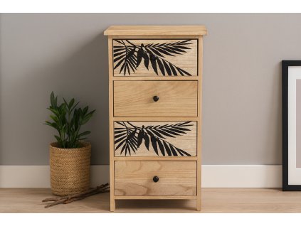 KOMODA SO 4 ZÁSUVKAMI ZOFIA 40 x 29 x 73 CM *2701