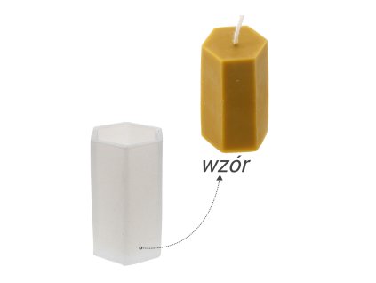 SILIKÓNOVÁ FORMA NA SVIEČKY KOCKA VČELÍ PLÁST *2588